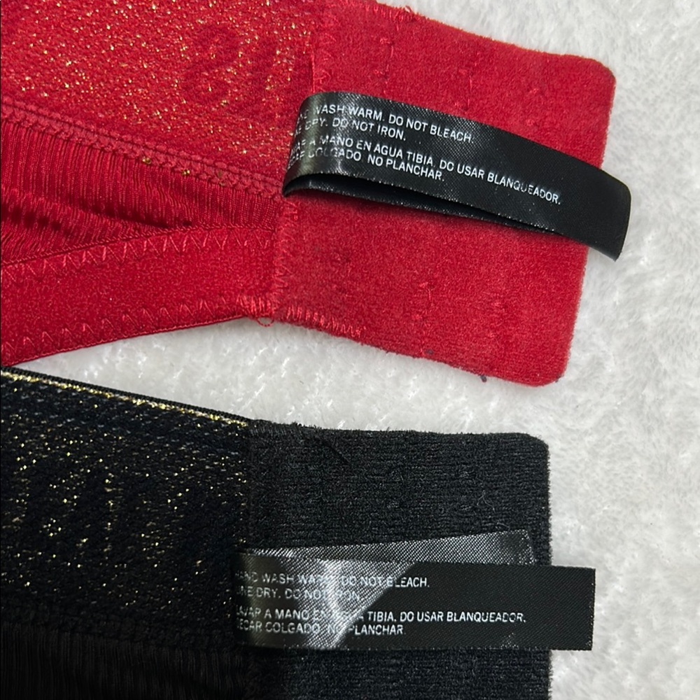 Steve Madden Bra Women's 40C Black/Red Signature Logo Underwire Bra *2 For 1* - Picture 10 of 12